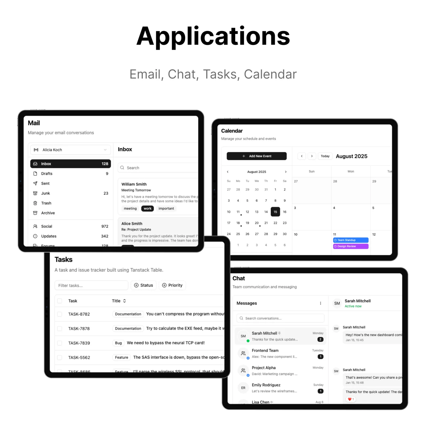 Complete revision history of estimate changes